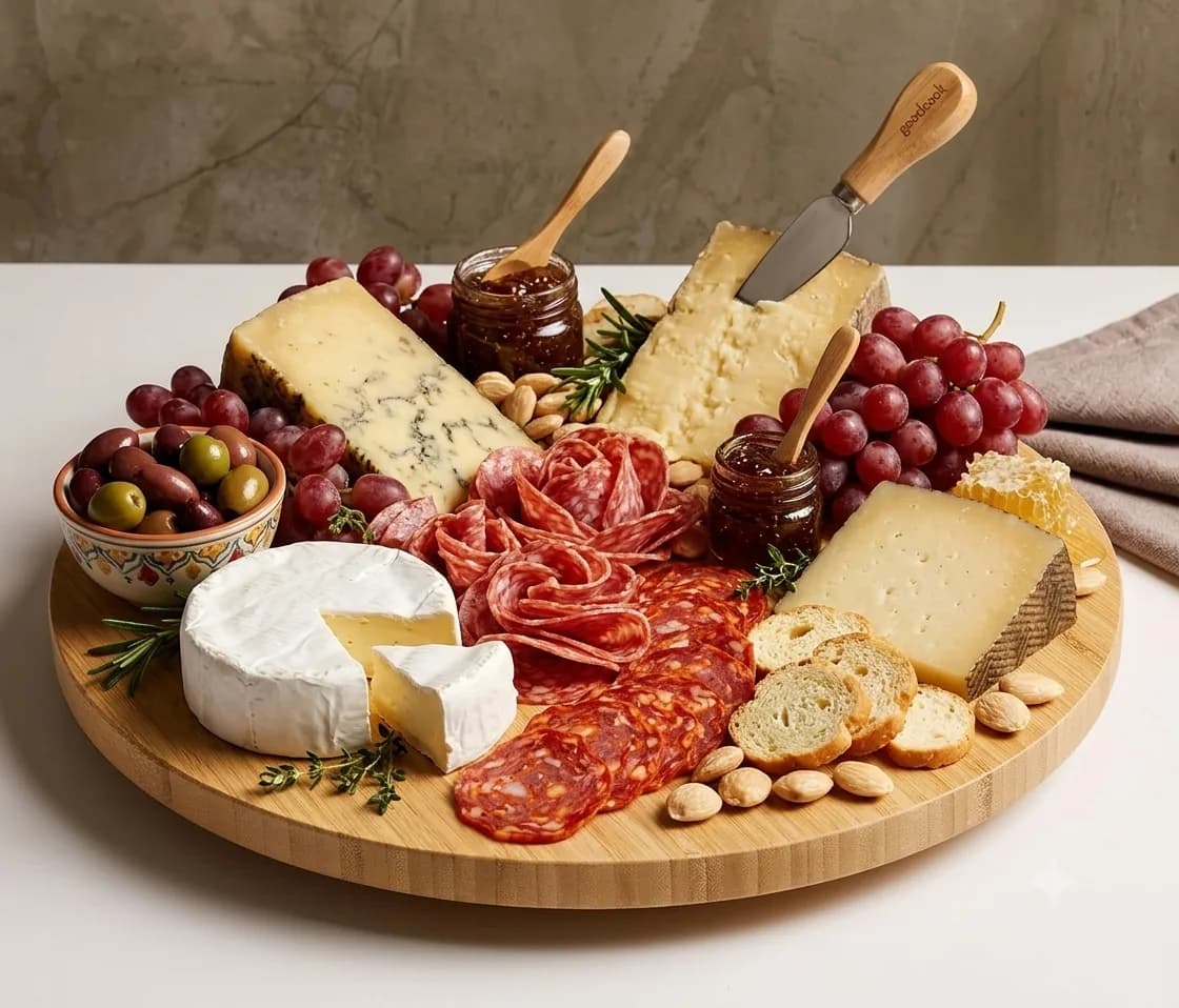 Rotatable bamboo tray