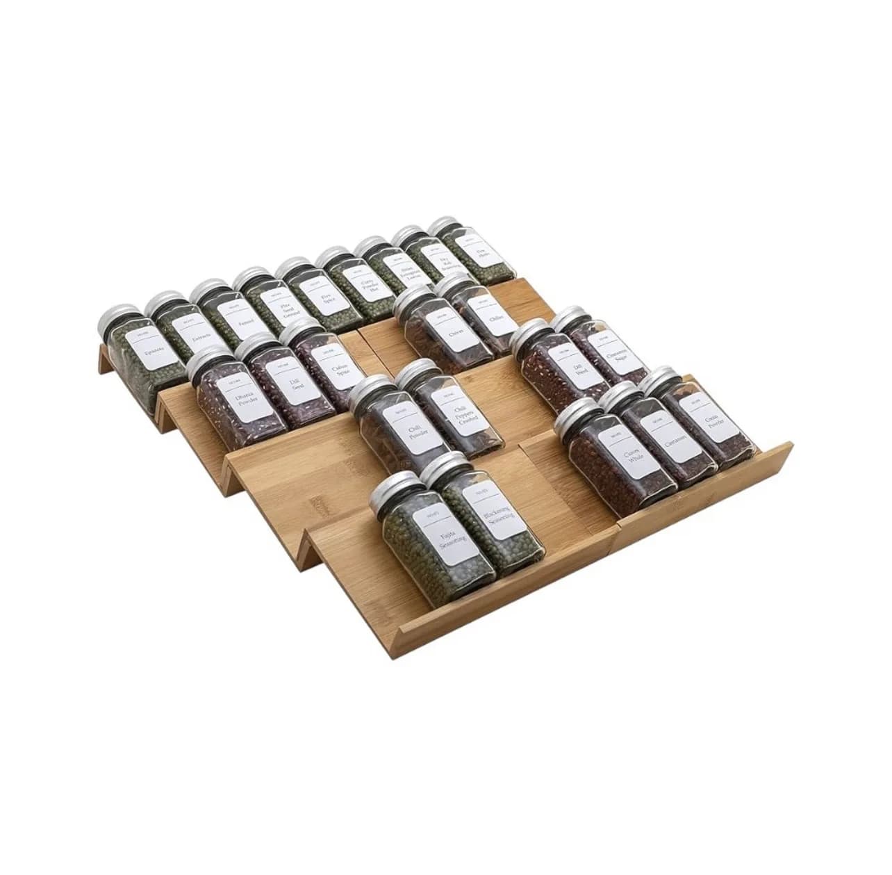 Bamboo drawer racks organizer (4 racks)